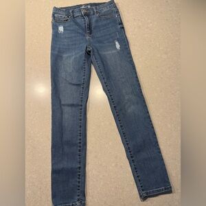 Jordache Girls Distressed Blue Skinny Jeans